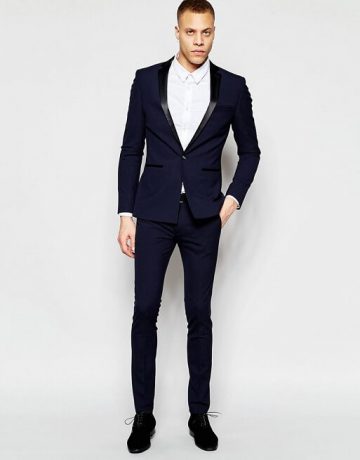 Navy Tuxedo Suit Demo Product