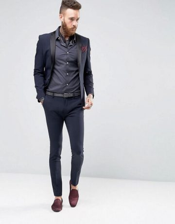 Tuxedo In Navy Blue Demo Product