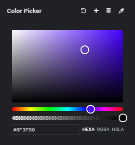 Colorpicker for Creativo Theme