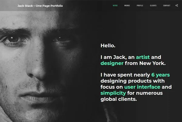 Creativo Personal Portfolio template