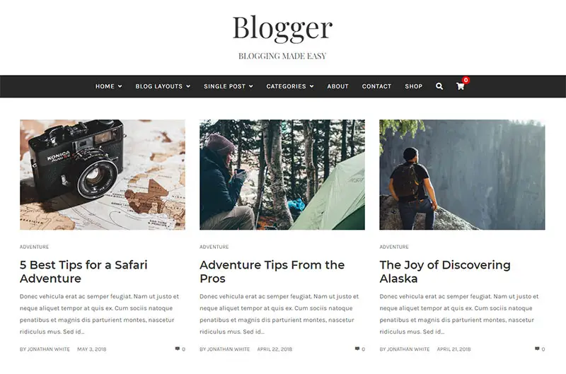 Creativo Blogger Template