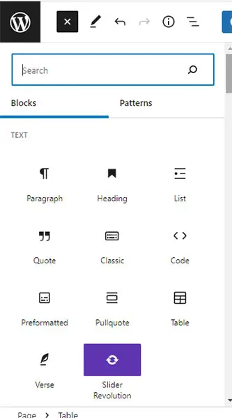 Gutenberg blocks
