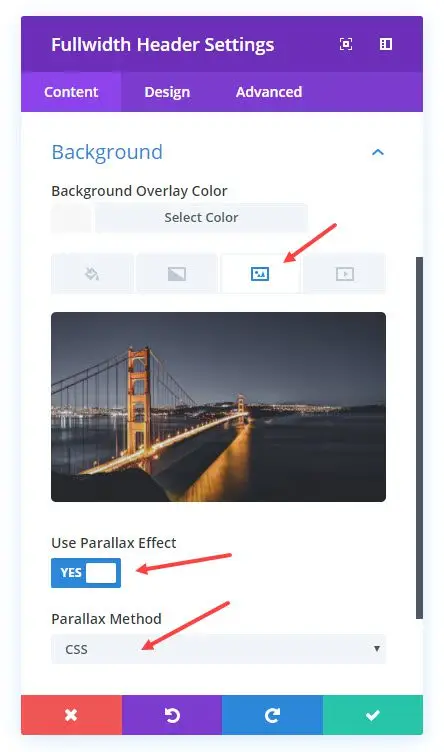 Creating a parallax Effect with Divi