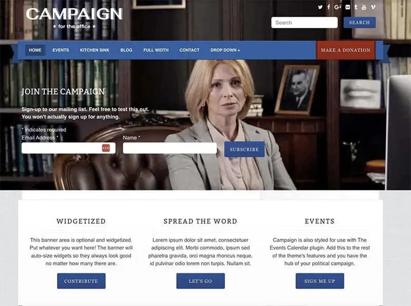 The Campaign theme