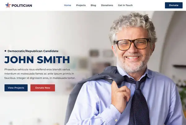 Creativo Politician Template