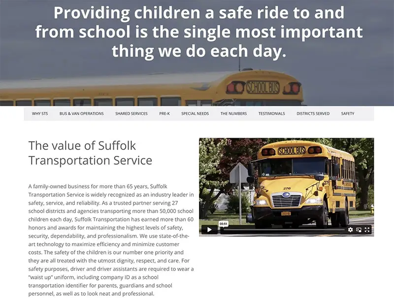 www.SuffolkBus.com, made with Creativo