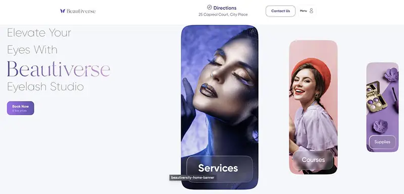The Beautiverse website, made with Ultra