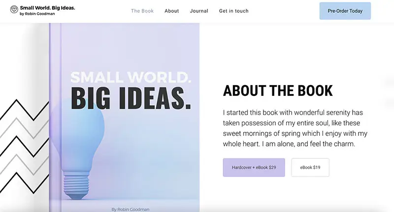 Creativo Author is the perfect WordPress demo site for selling eBooks