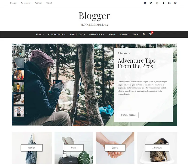Creativo Blogger Template