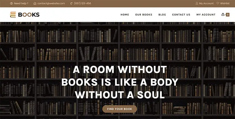 Ocean WP’s books template is ideal for traditional booksellers with a more extensive portfolio.