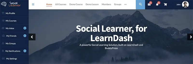 SocialLearner WP Theme
